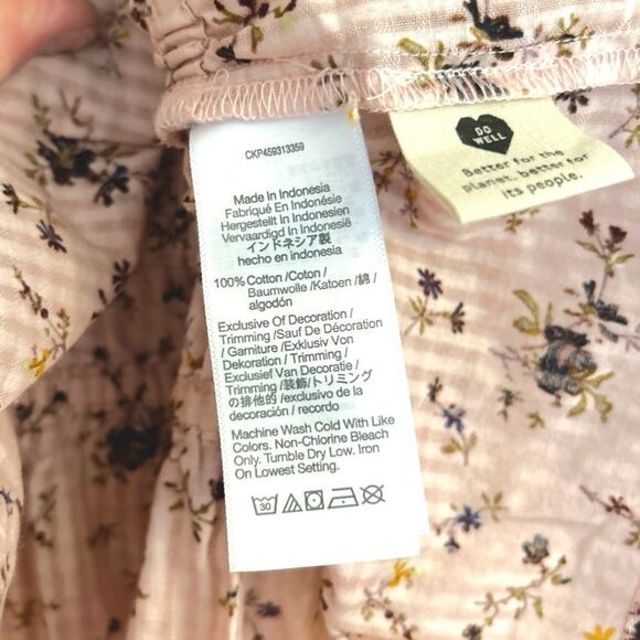 Madewell Sophia Top in Bouquet Floral Pink Wisteria Dove, Size Medium, NWT - Picture 8 of 11